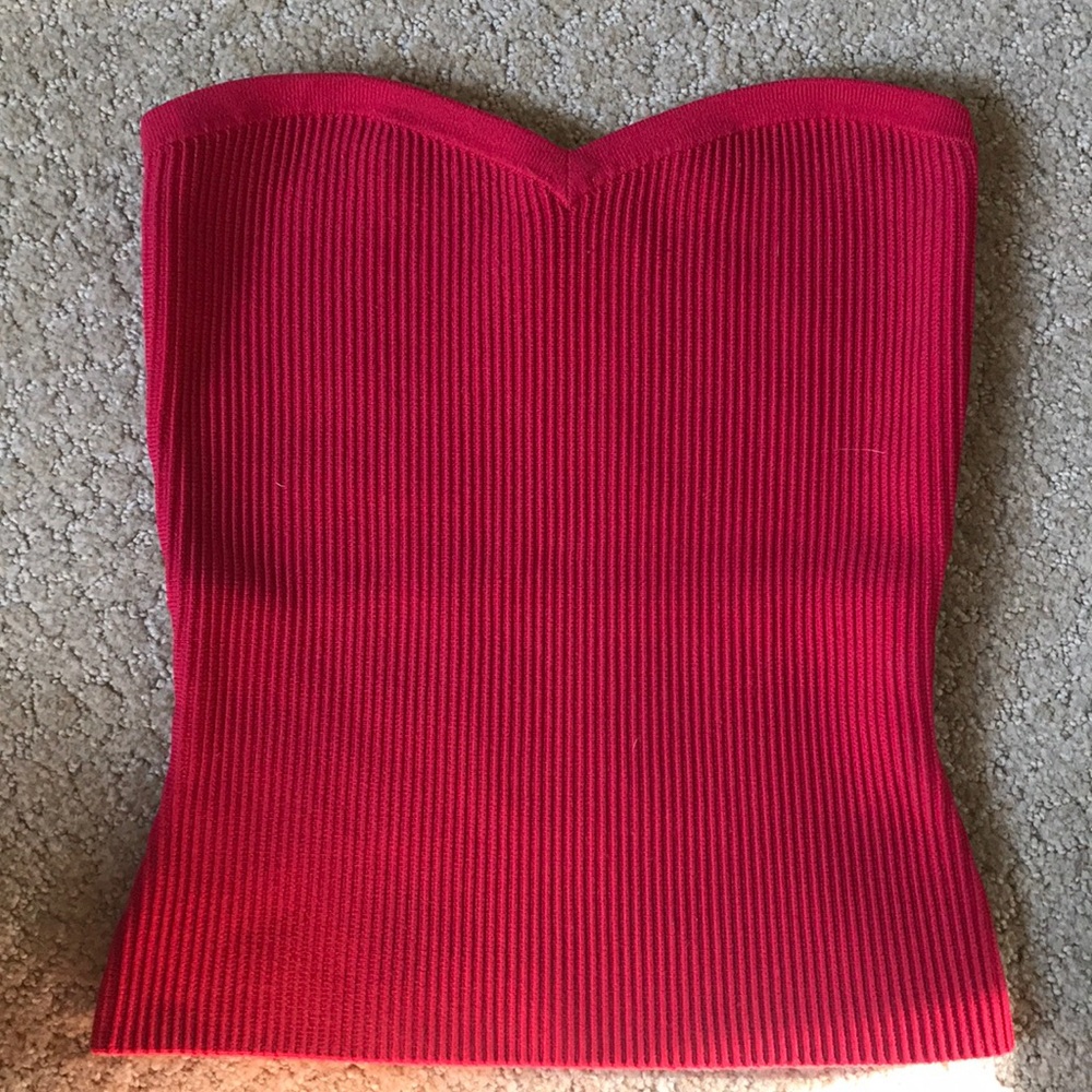 aritzia red tube top